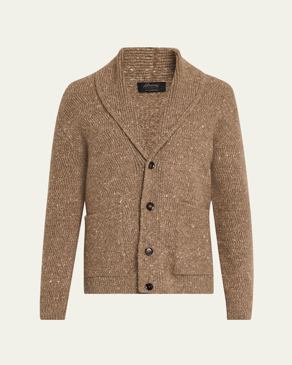 Mens Melange Wool Cardigan Product Image