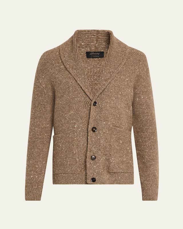 Men's Melange Wool Cardigan Product Image