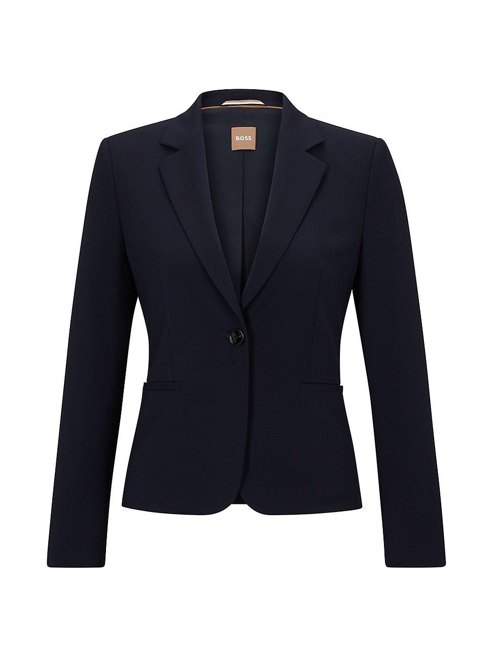 Womens Slim-Fit Jacket In Virgin Wool Product Image