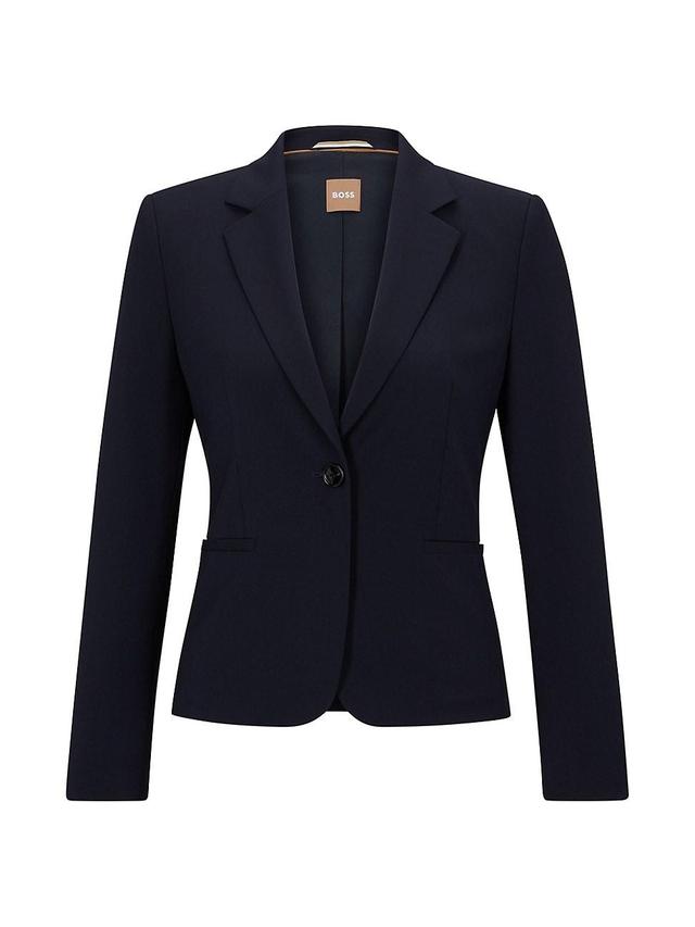 Boss by Hugo Boss Womens Regular-Fit Button-Up Jacket Product Image