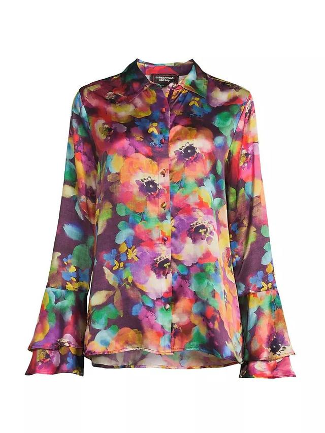 Elektra Flounce-Sleeve Shirt Product Image