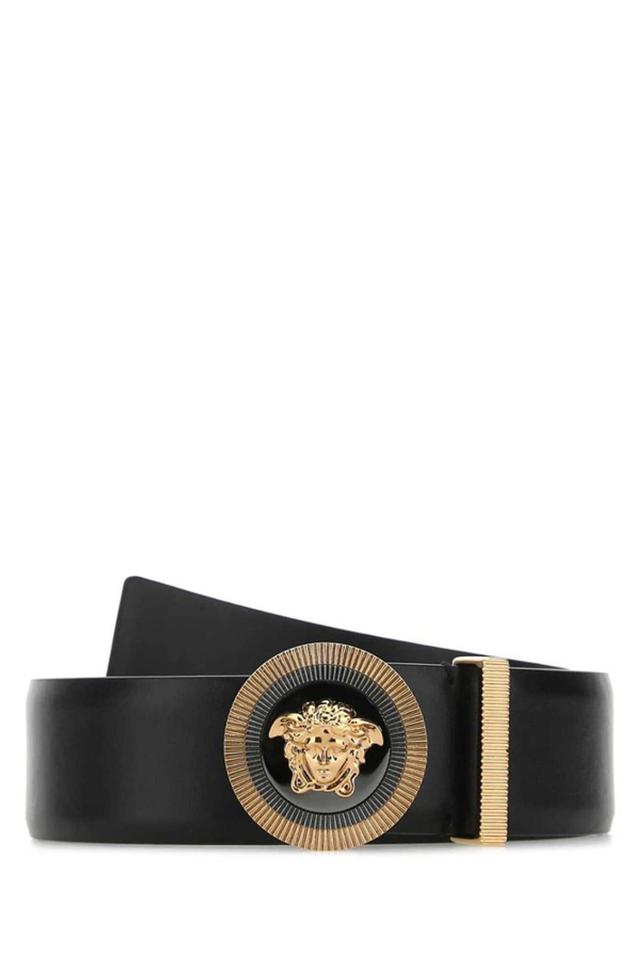 La Medusa Plaque Belt In Black Product Image