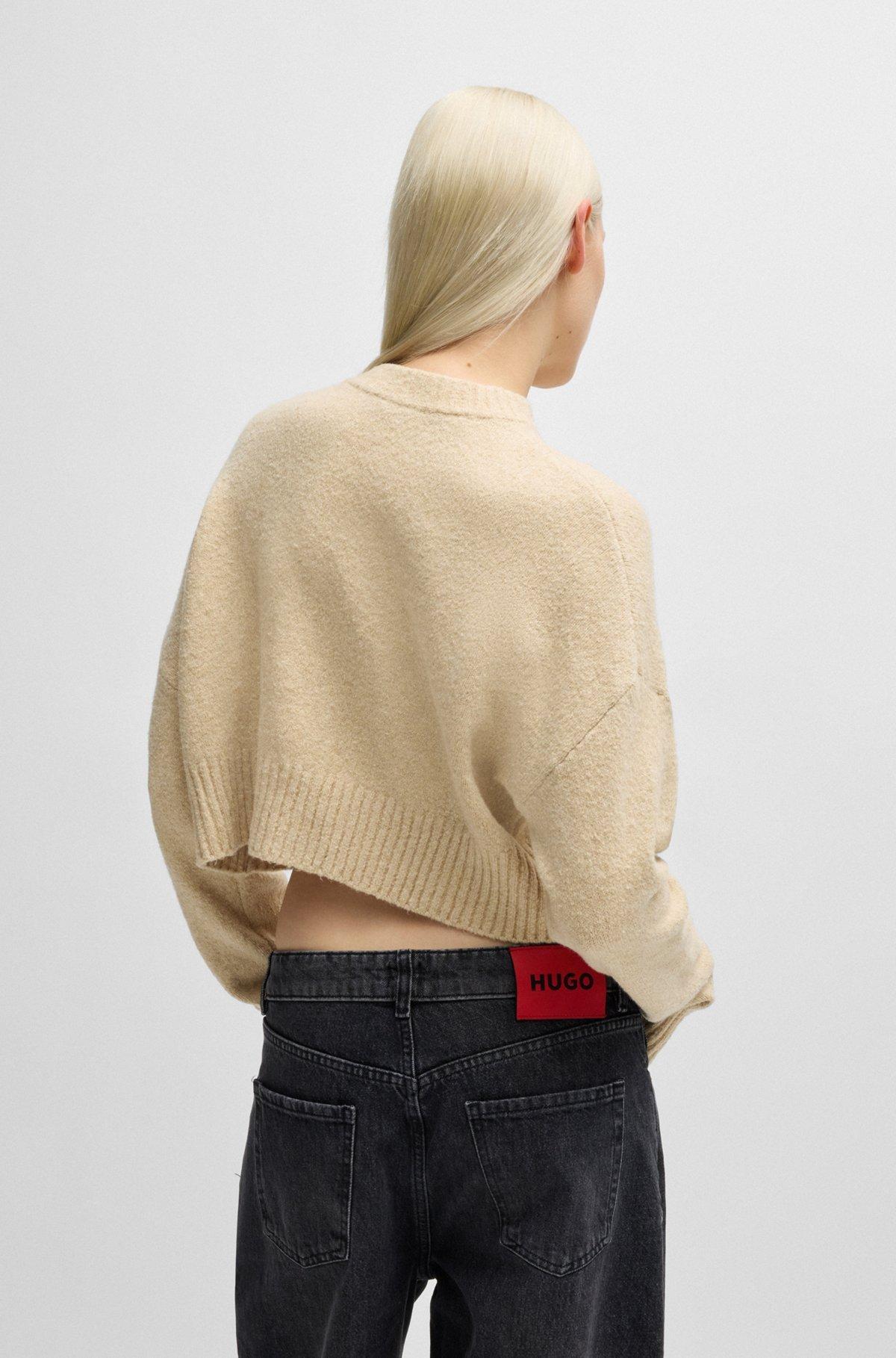 Relaxed-fit sweater with stacked logo Product Image