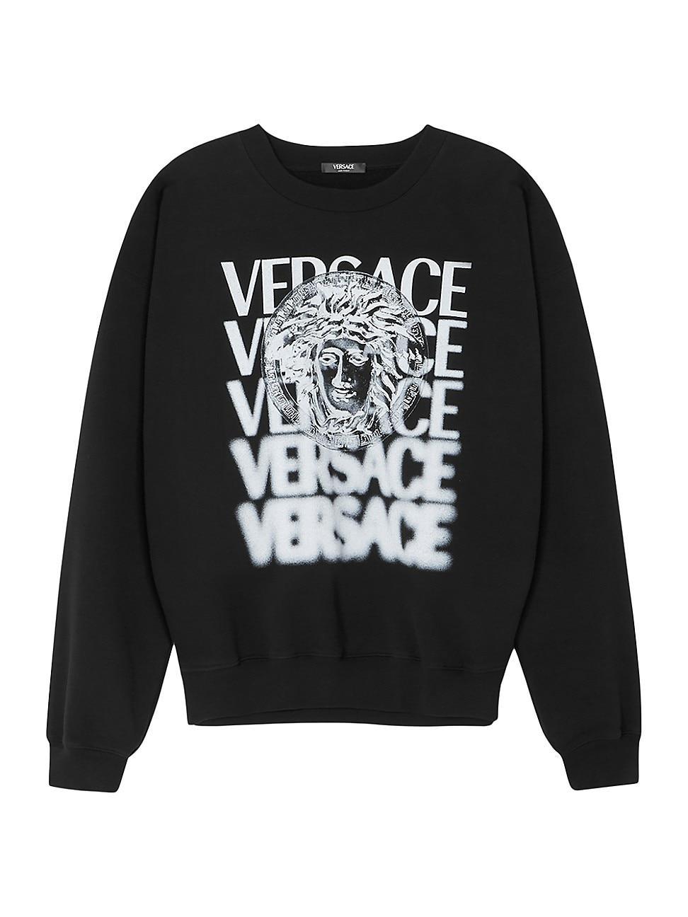 Mens Medusa Medallion Crewneck Sweatshirt Product Image