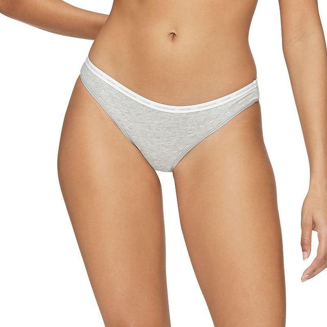 Womens Calvin Klein CK One Bikini Panty QD3785 Grey Gray Product Image