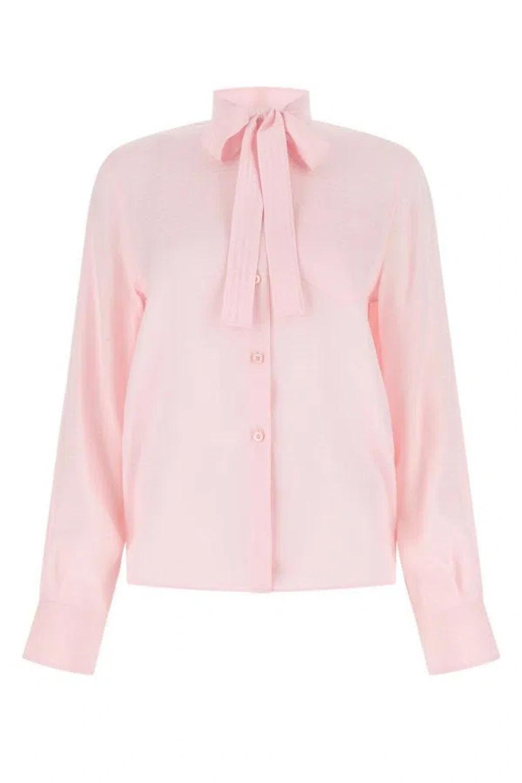 Pastel Pink Crepe Shirt Pink  Donna 46 Product Image