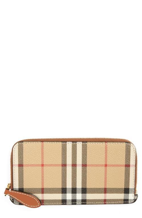 burberry Somerset Vintage Check Coated Canvas & Leather Continental Wallet Product Image