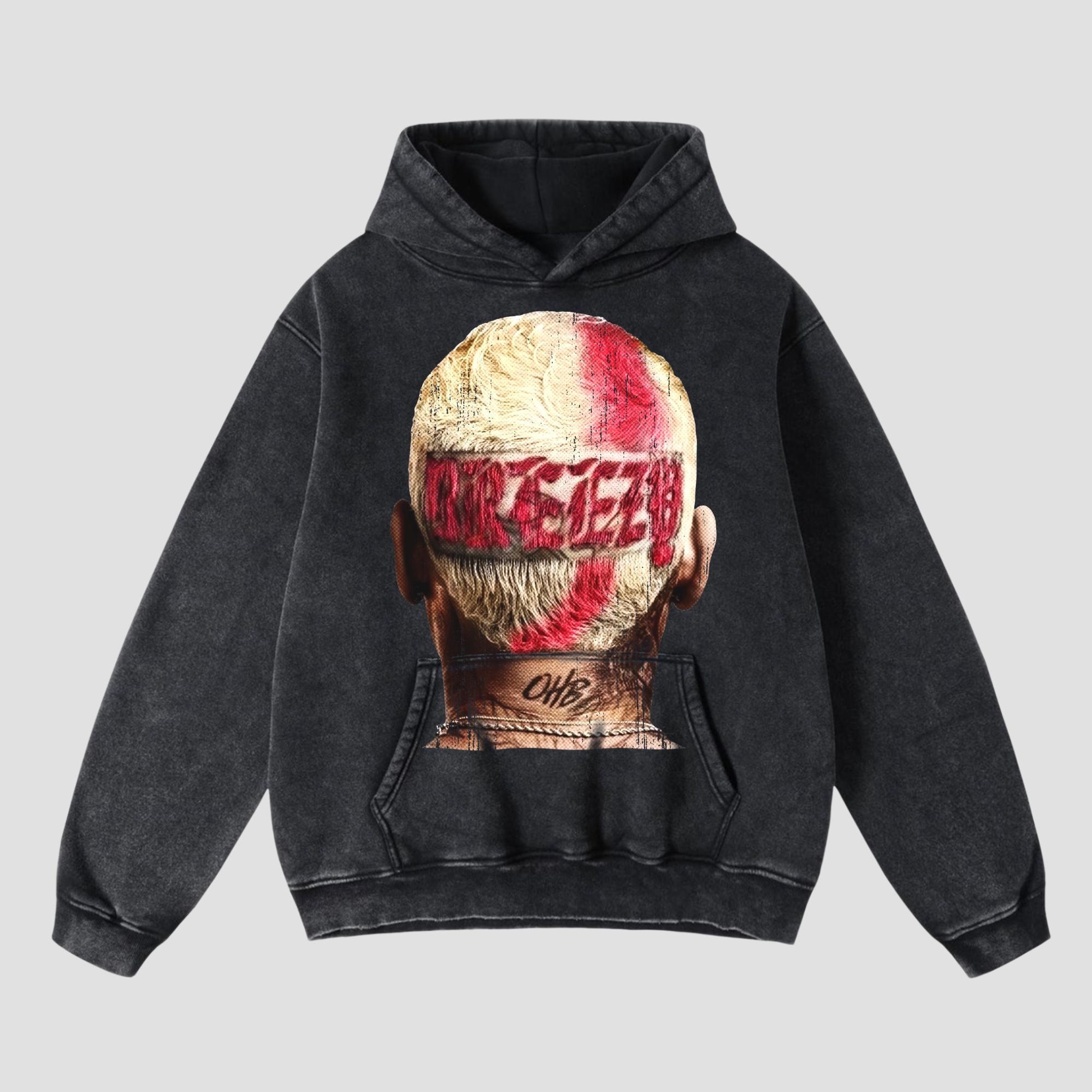 Sopula The Back-To-School Essentials Best Graphic Washed Distressed Hoodie Product Image