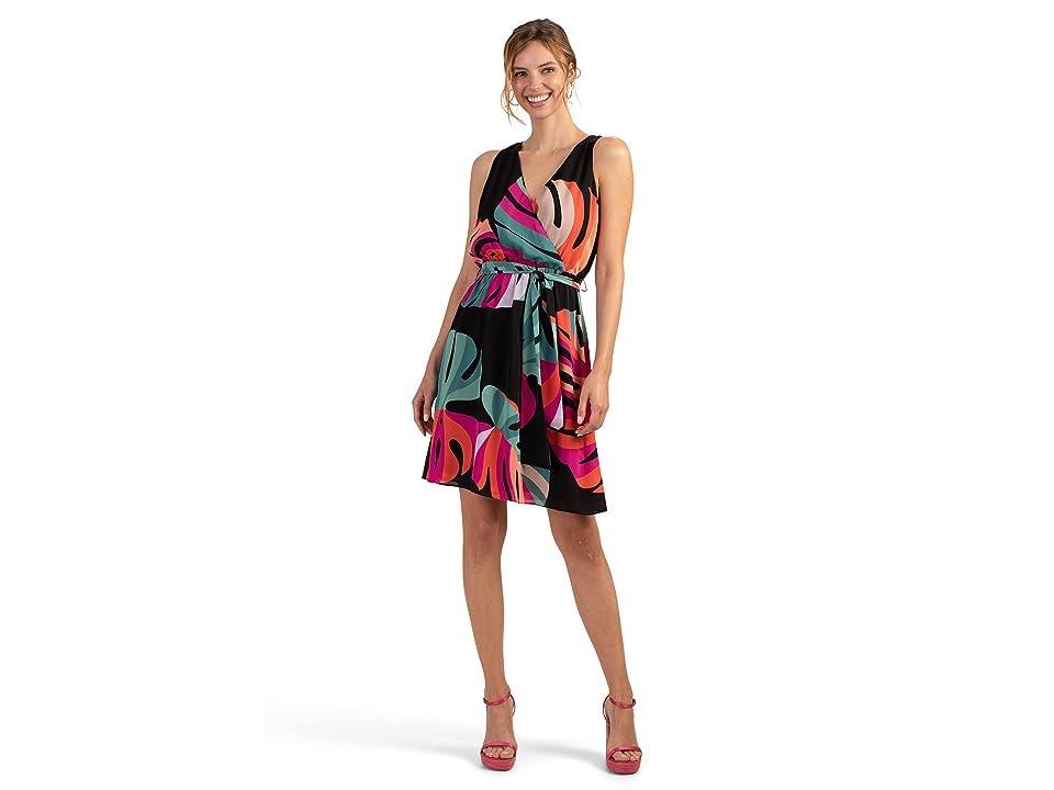 Womens Planetary Sleeveless Belted Dress Product Image