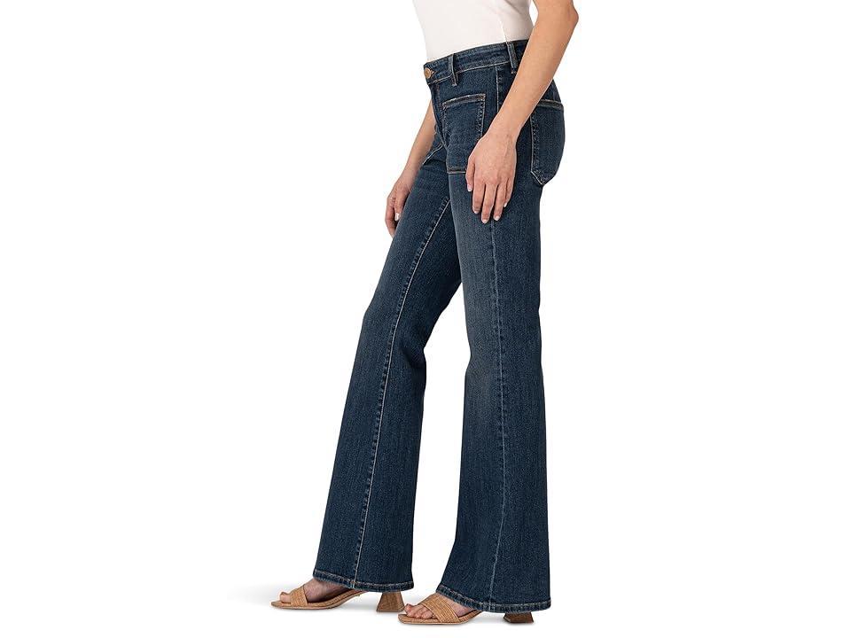 KUT from the Kloth Ana Flare With Patch Pockets Reg Hem (Deductive) Women's Jeans Product Image