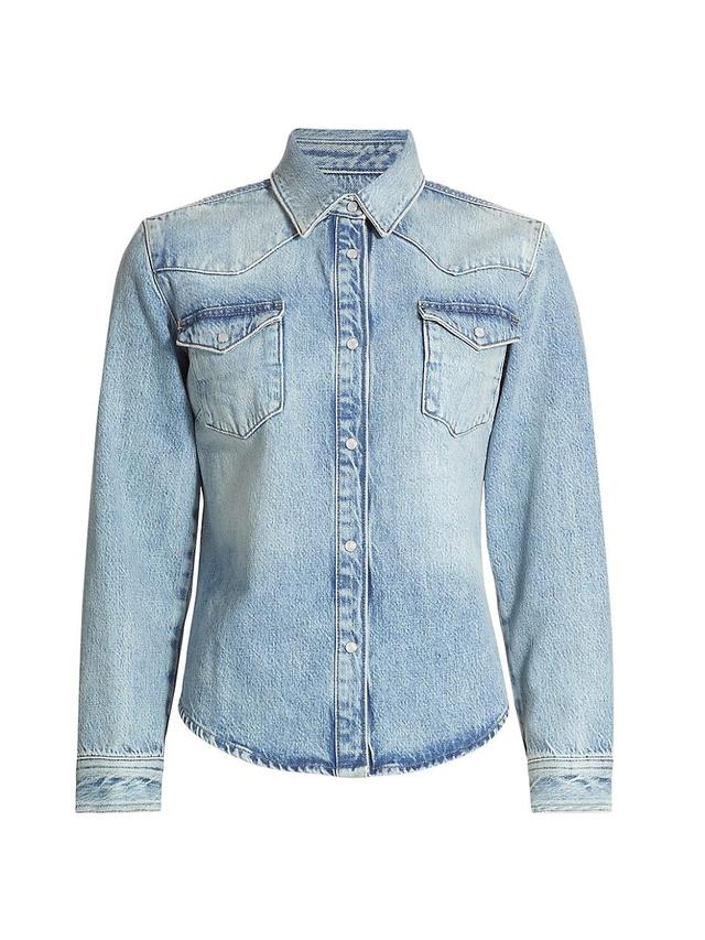 Womens Fitted Denim Heritage Shirt Product Image