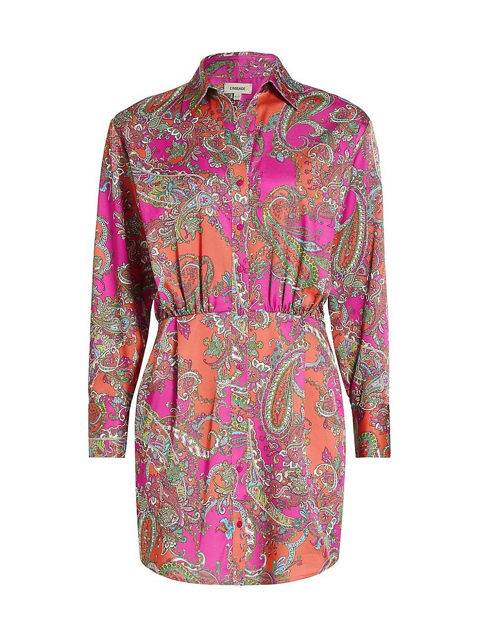 Womens Demetria Paisley Shirtdress Product Image