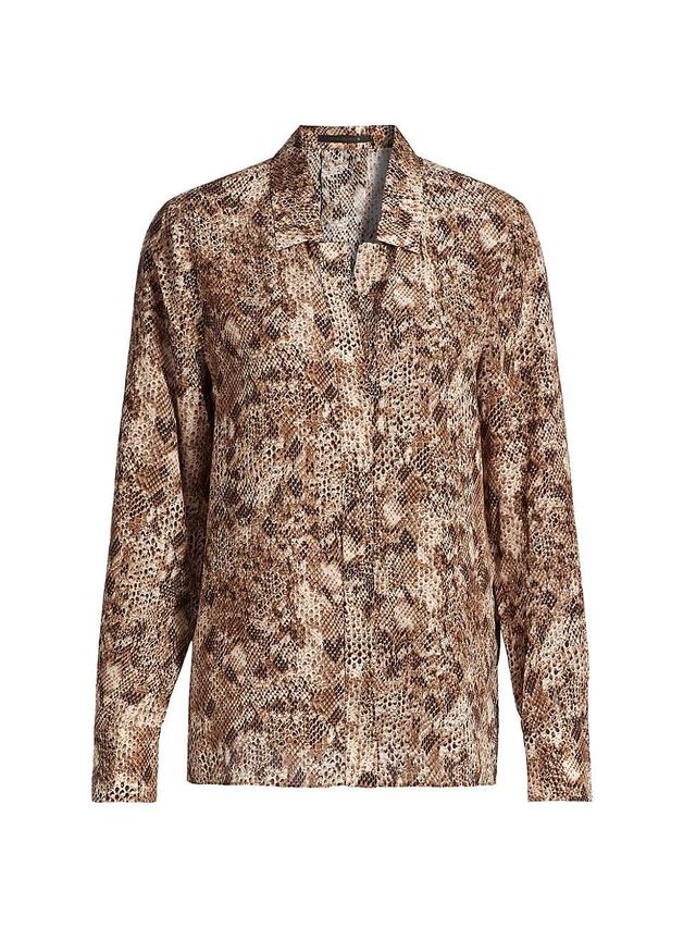 Womens Snakeskin Blouse Product Image