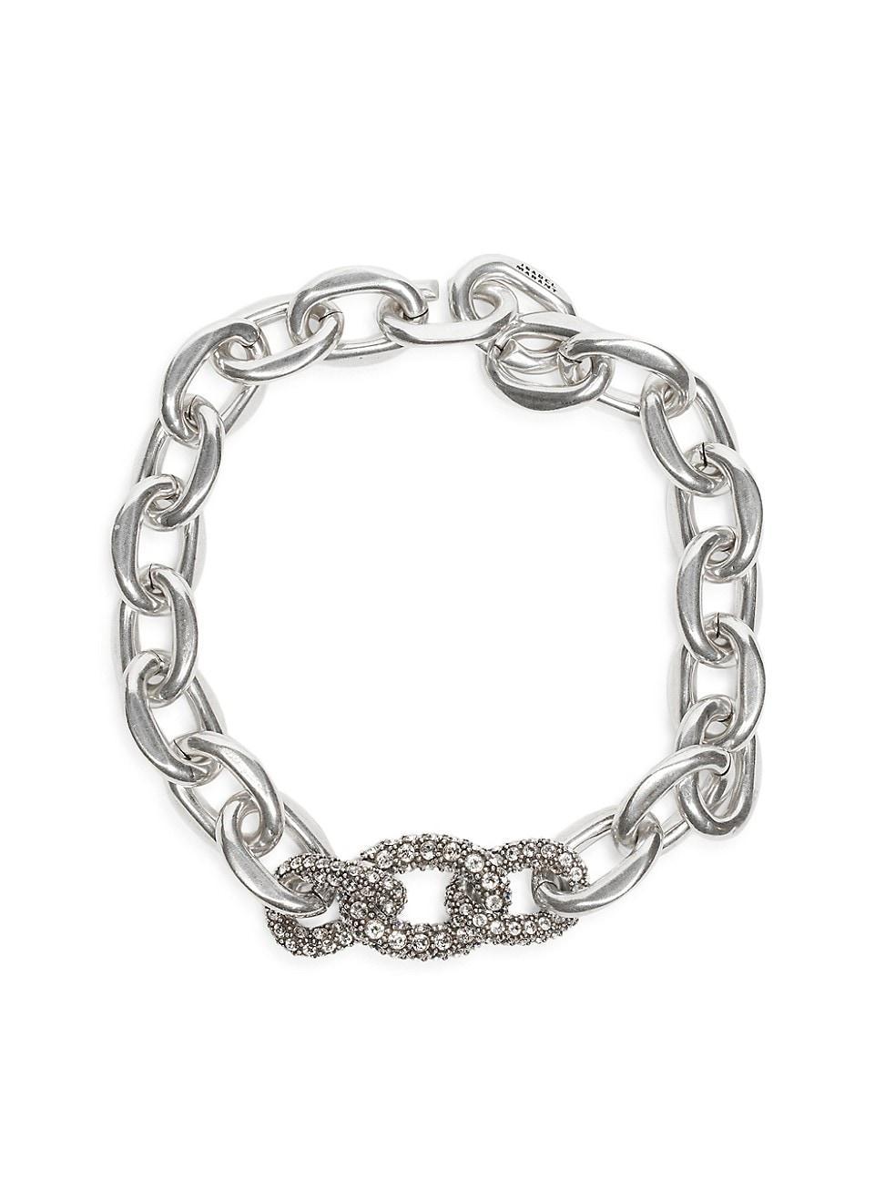 Womens Silvertone Chain-Link Choker Product Image