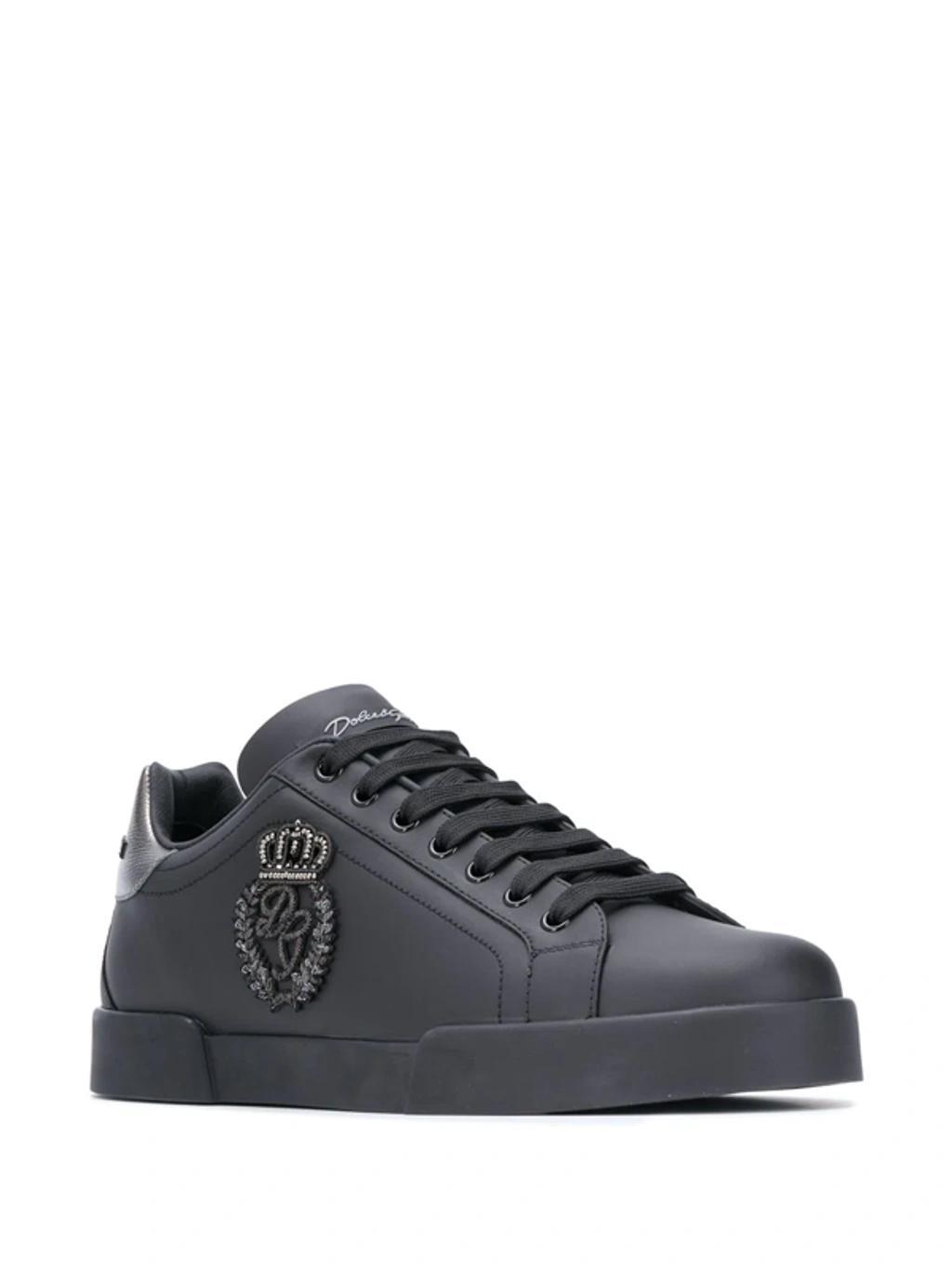 Portofino Low-top Sneakers In Black Product Image