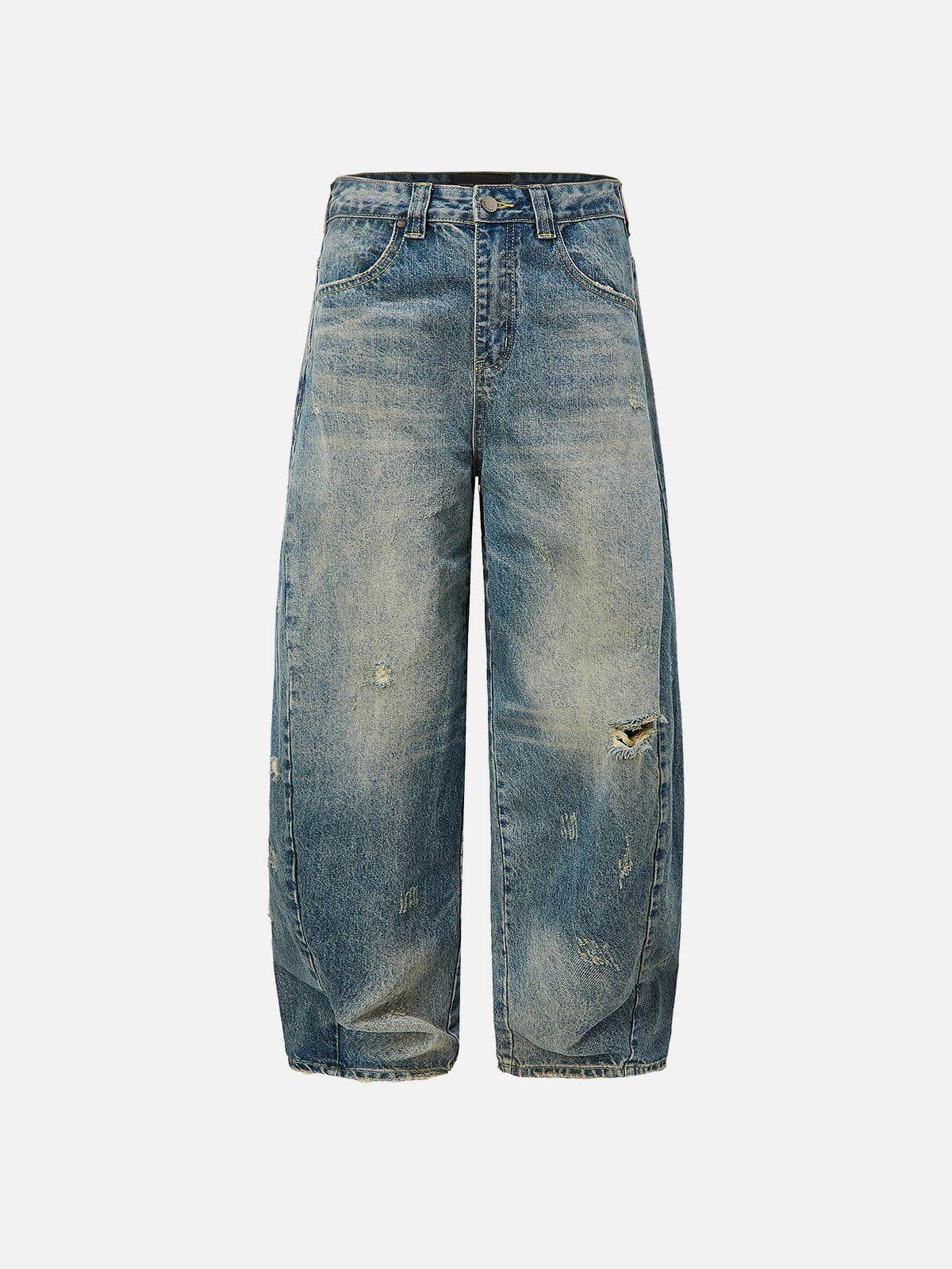 Aelfric Eden Distressed Washed Barrel Jeans product image