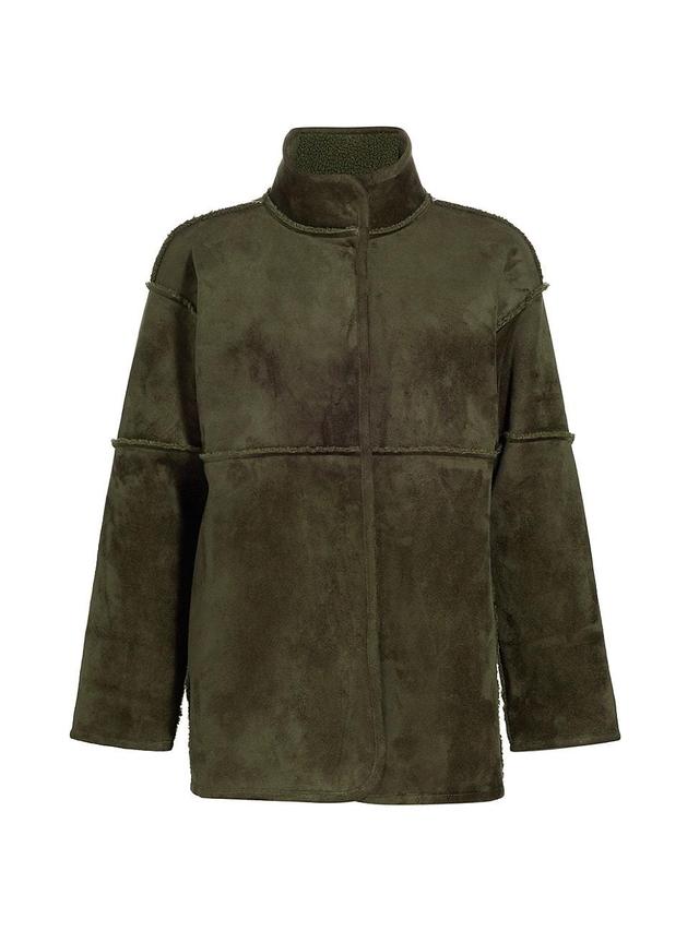 Womens Albany Faux-Suede Sherpa Jacket Product Image