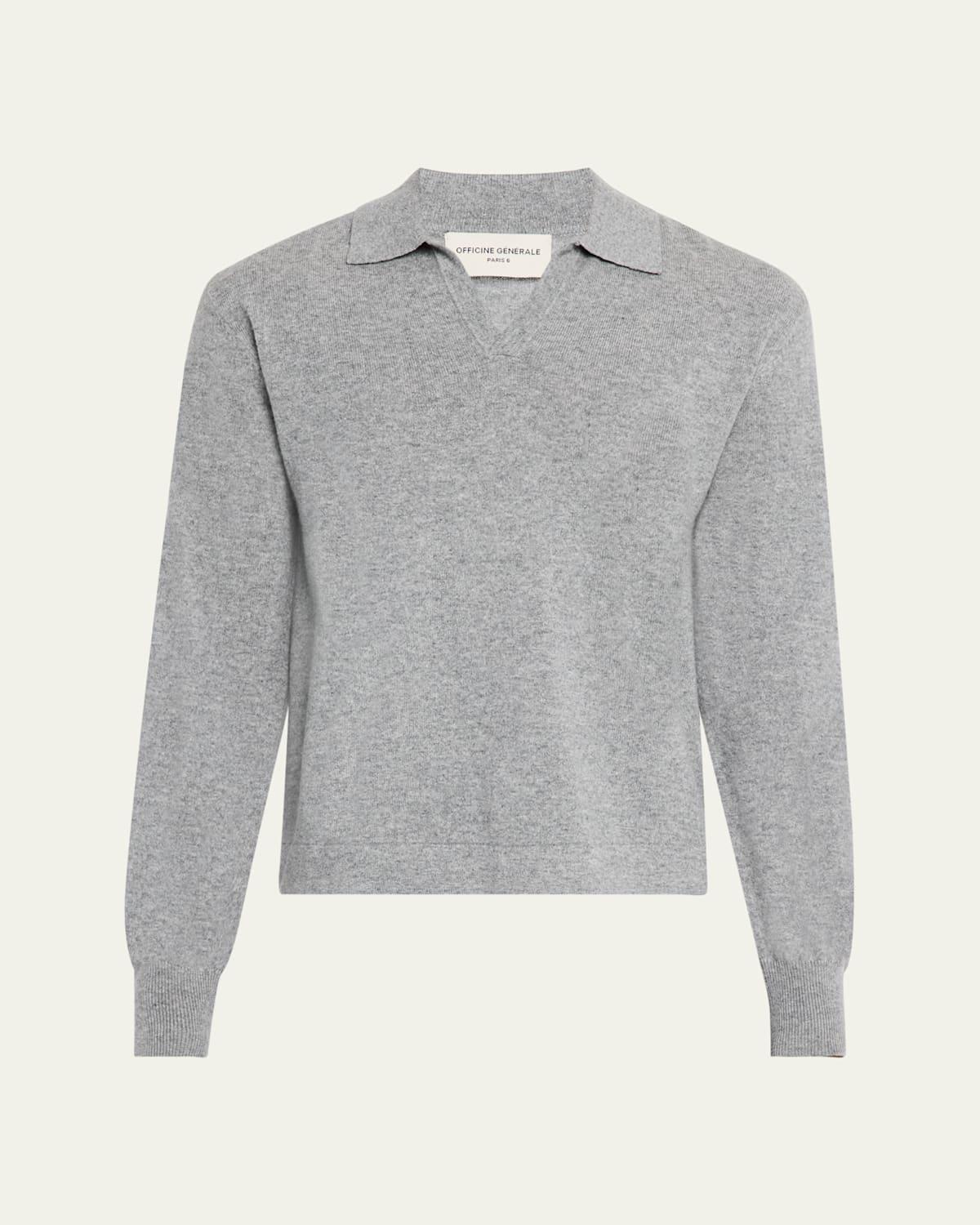 Mens Simone Cashmere Polo Sweater Product Image