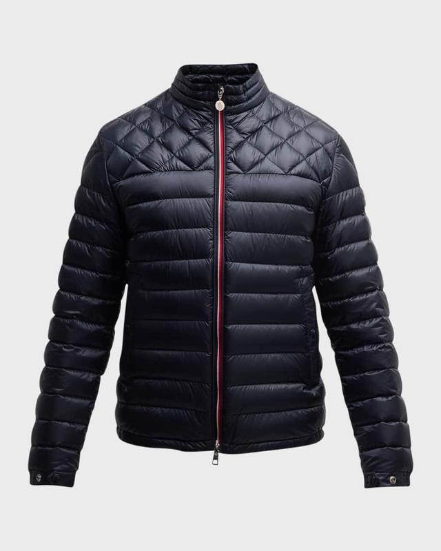 MONCLER Benamou Nylon Quilted Full Zip Down Jacket In Black Product Image