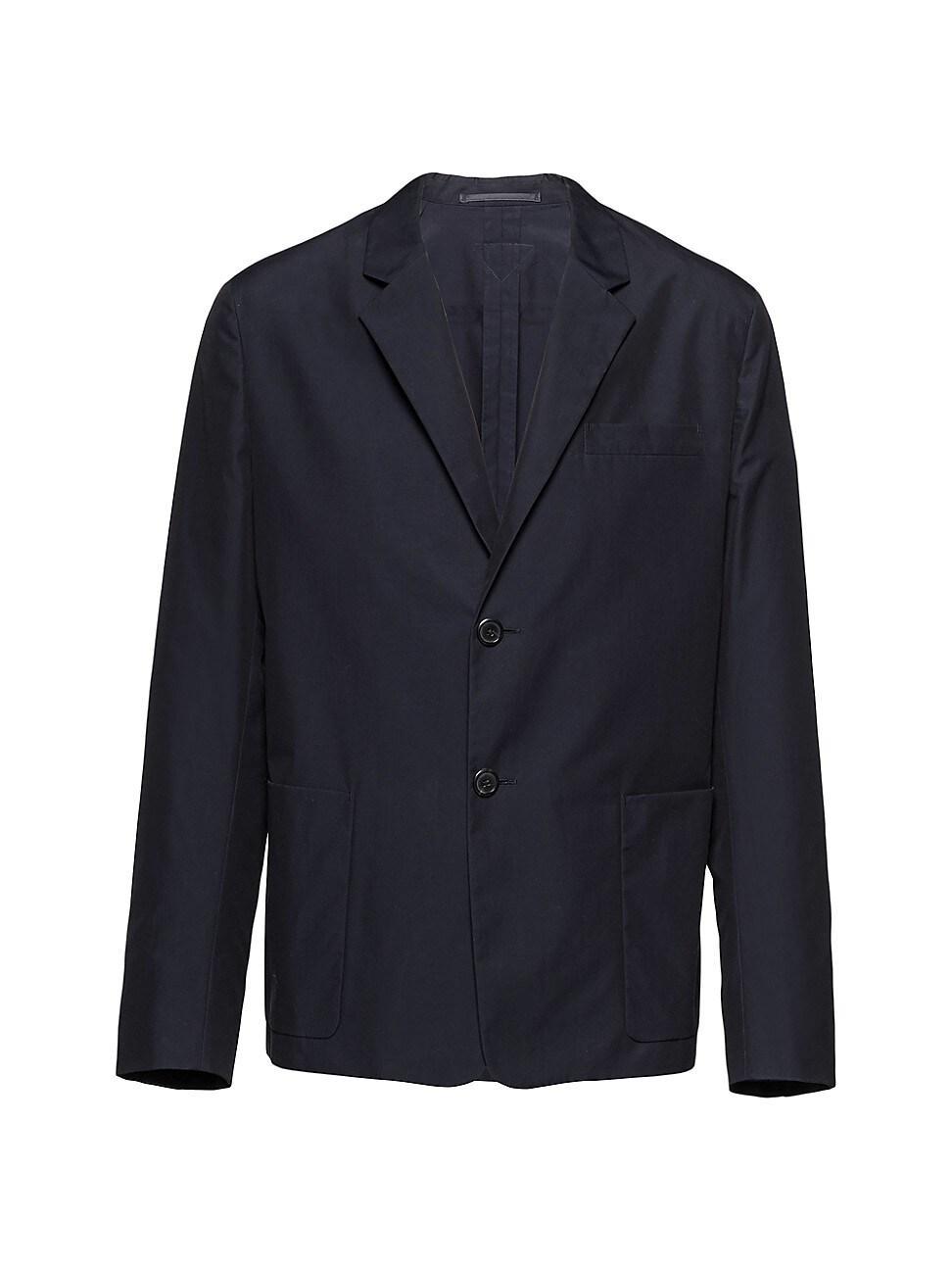 Mens Single Breasted Cotton Jacket Product Image