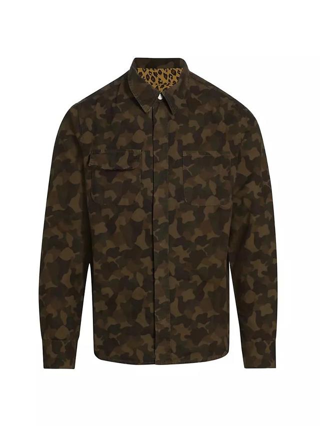 Camouflage Cotton Work Shirt Product Image