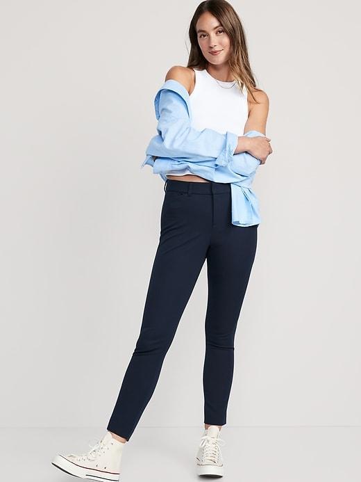 High-Waisted Pixie Skinny Ankle Pants Product Image