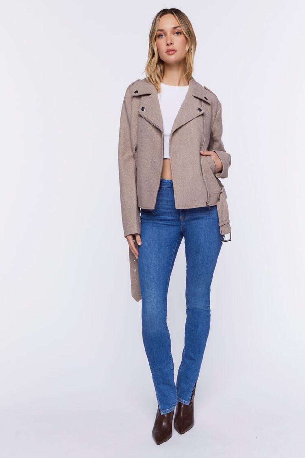 Brushed Moto Jacket | Forever 21 Product Image