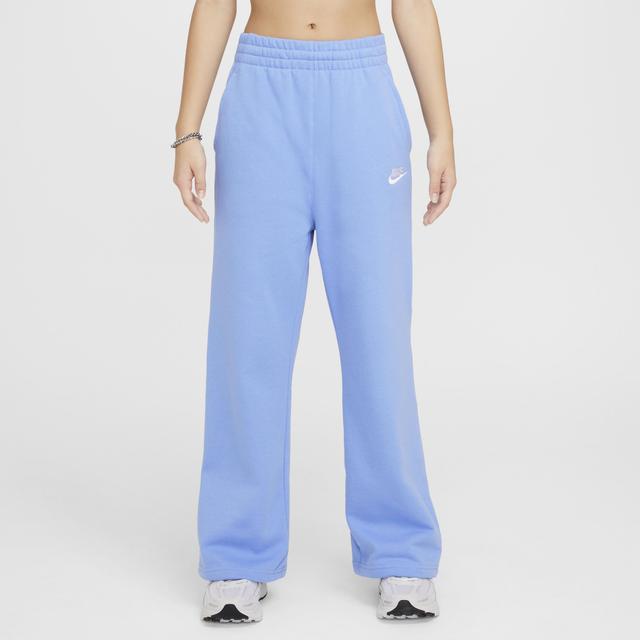 Women's Nike Sportswear Club Fleece Girls' Wide-Leg Pants Product Image