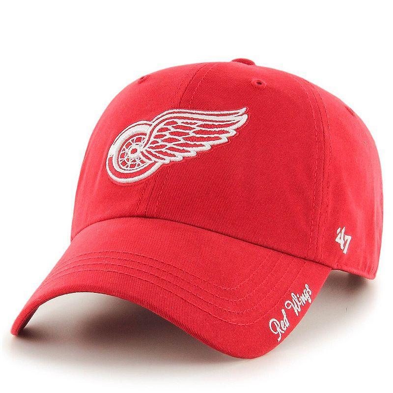 Womens Red Detroit Red Wings Team Miata Clean Up Adjustable Hat Product Image