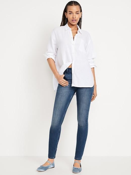 High-Waisted Wow Super-Skinny Jeans Product Image