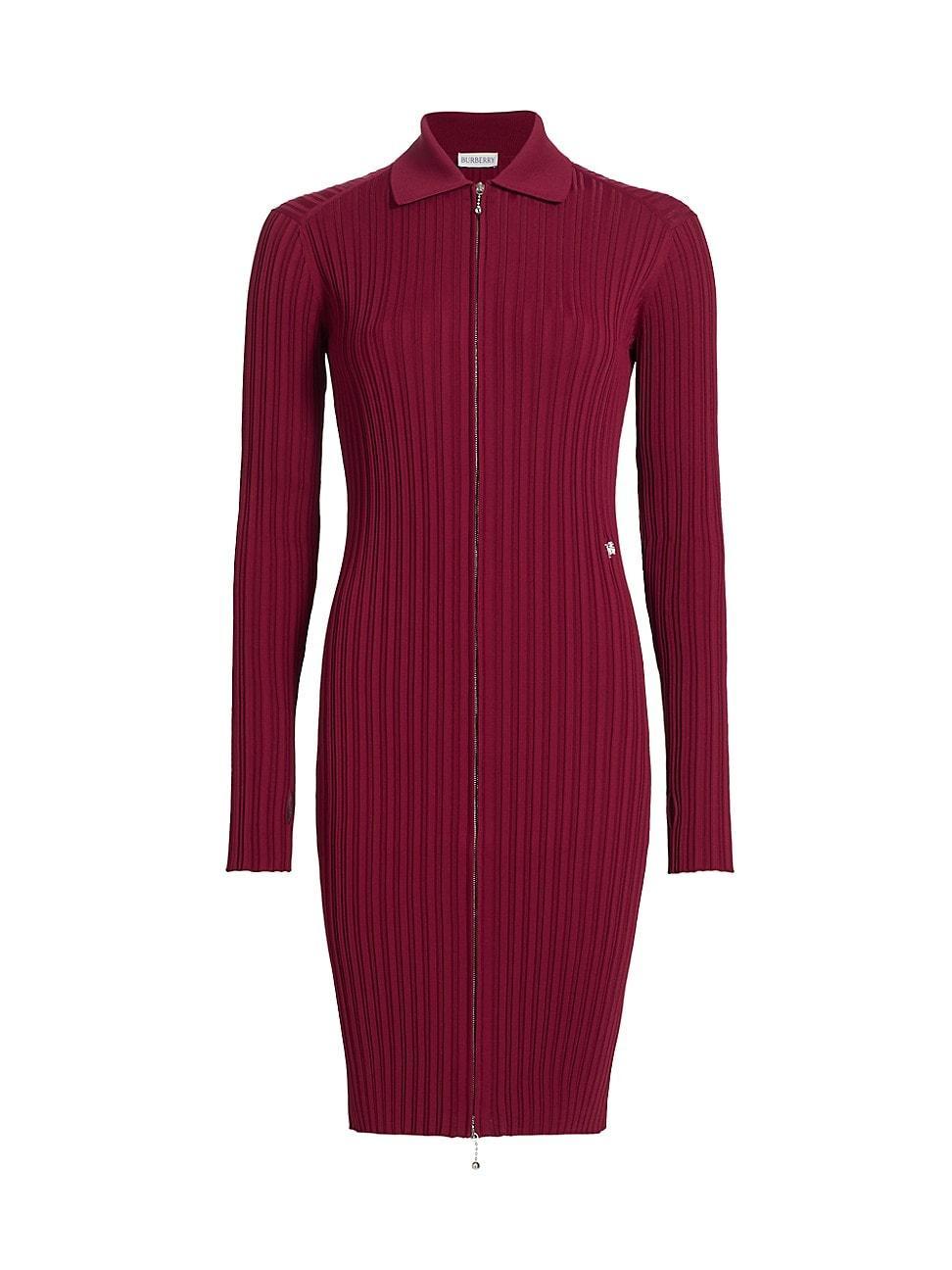 Womens EKD Rib-Knit Polo Sweaterdress Product Image