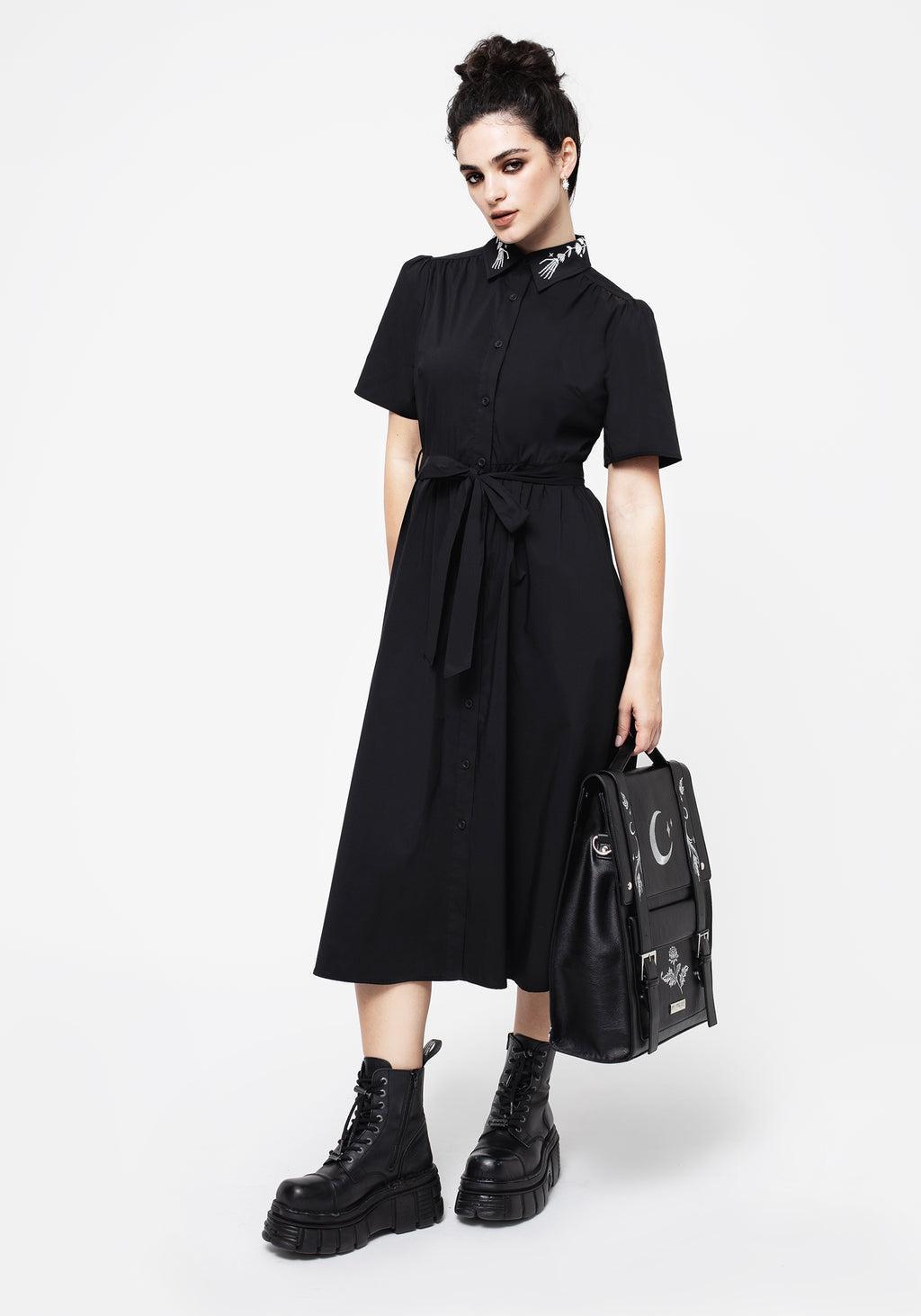 Tempora Embroidered Midi Shirt Dress Product Image