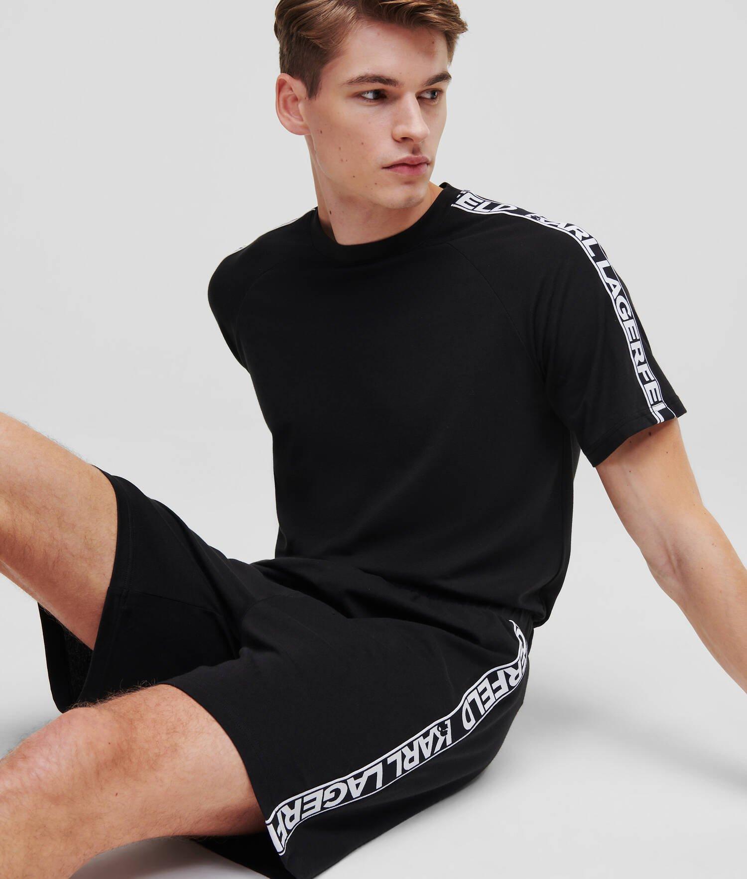 KARL LOGO SHORTS AND T-SHIRT PAJAMA SET Product Image