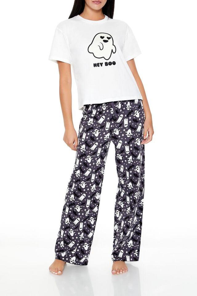 Hey Boo Pajama Tee & Pants Set | Forever 21 Product Image