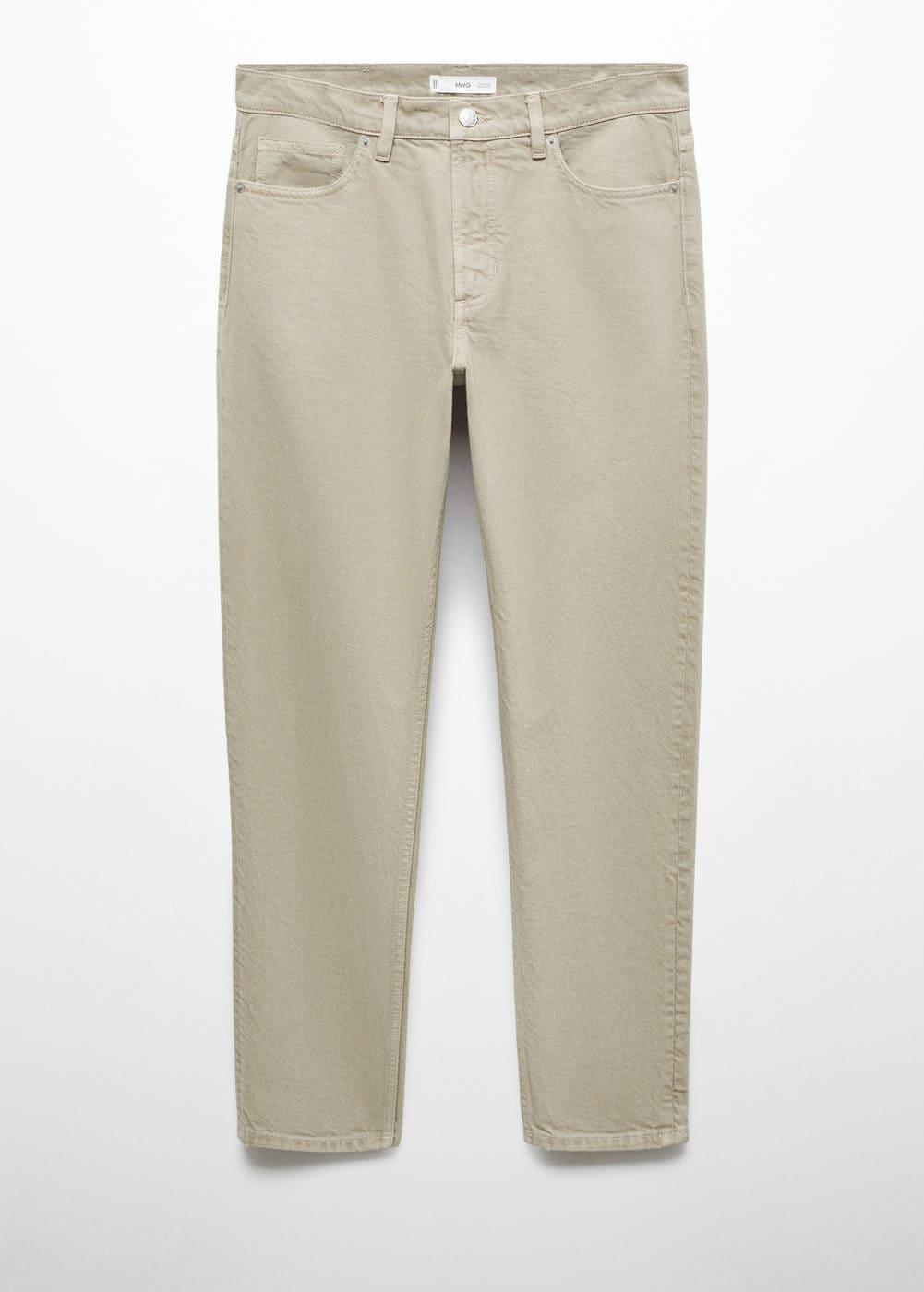 MANGO MAN - Ben cotton tappered-fit jeans khakiMen Product Image