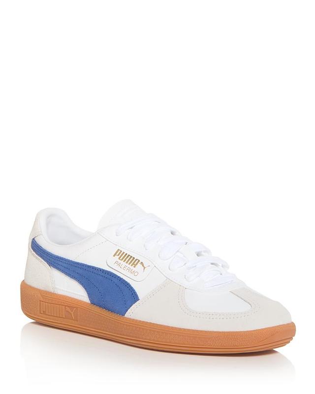 Puma Palermo Leather Shoes in Black/White - Product Image