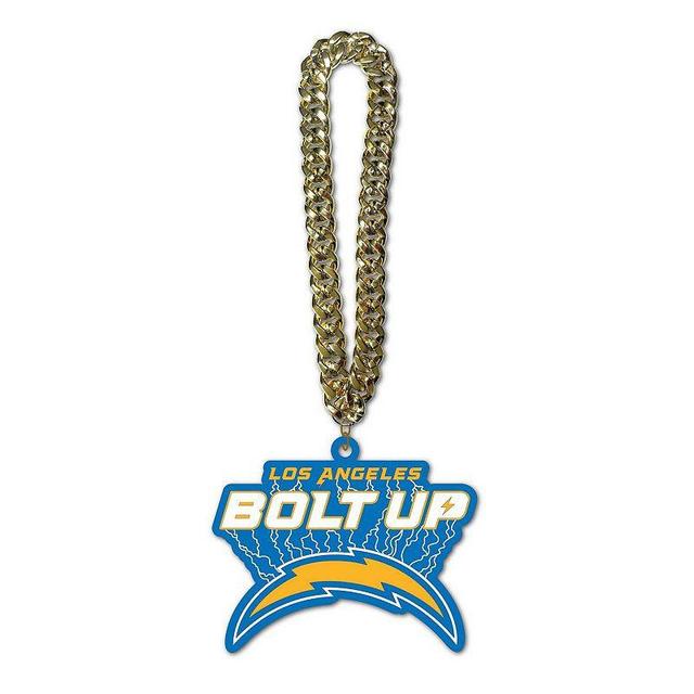 MOJO Los Angeles Chargers Slogan Fan Chain Necklace, Mens, Blue Product Image