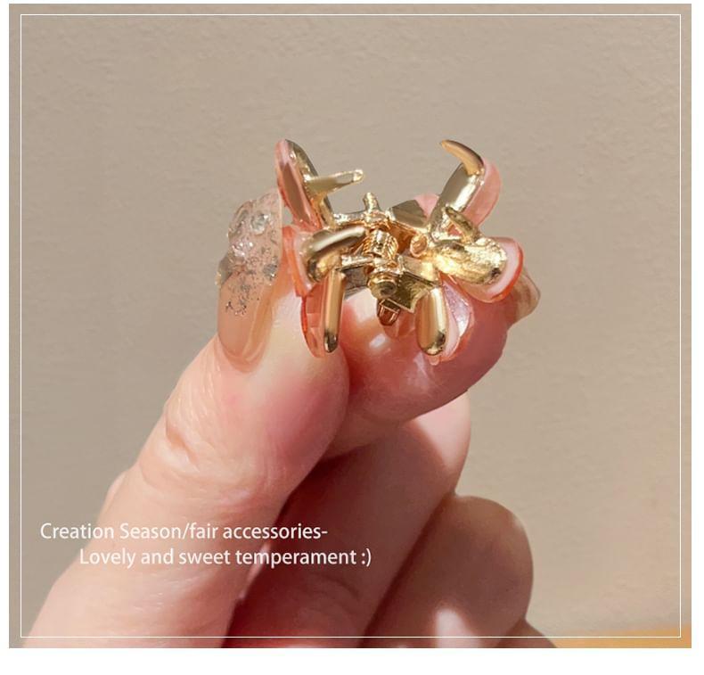 Set of 10: Floral Rhinestone Hair Claw Product Image