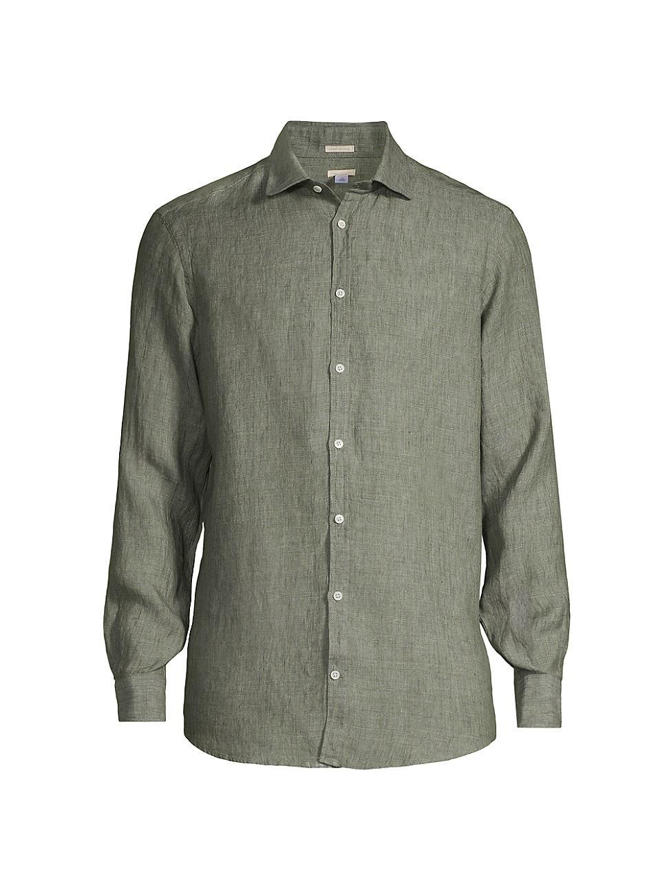 Mens Canary Button-Front Shirt Product Image