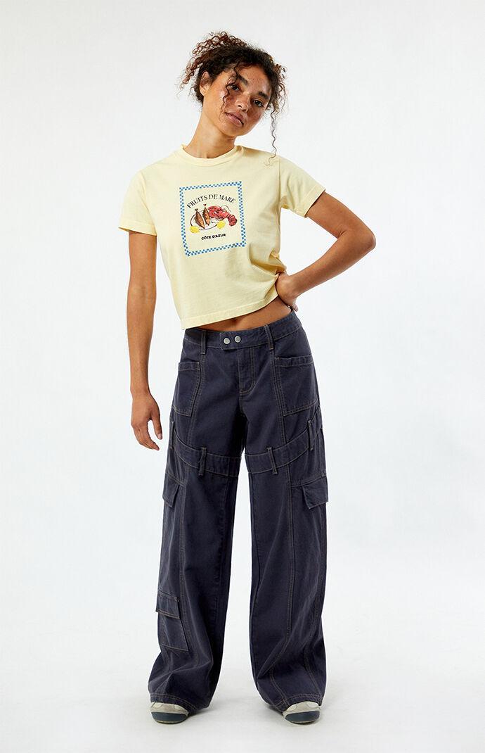 Women's Low Rise Baggy Cargo Pants - Product Image