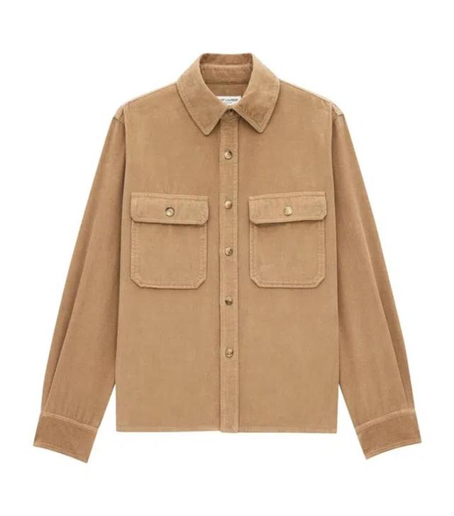 Corduroy Overshirt In Drywood Product Image