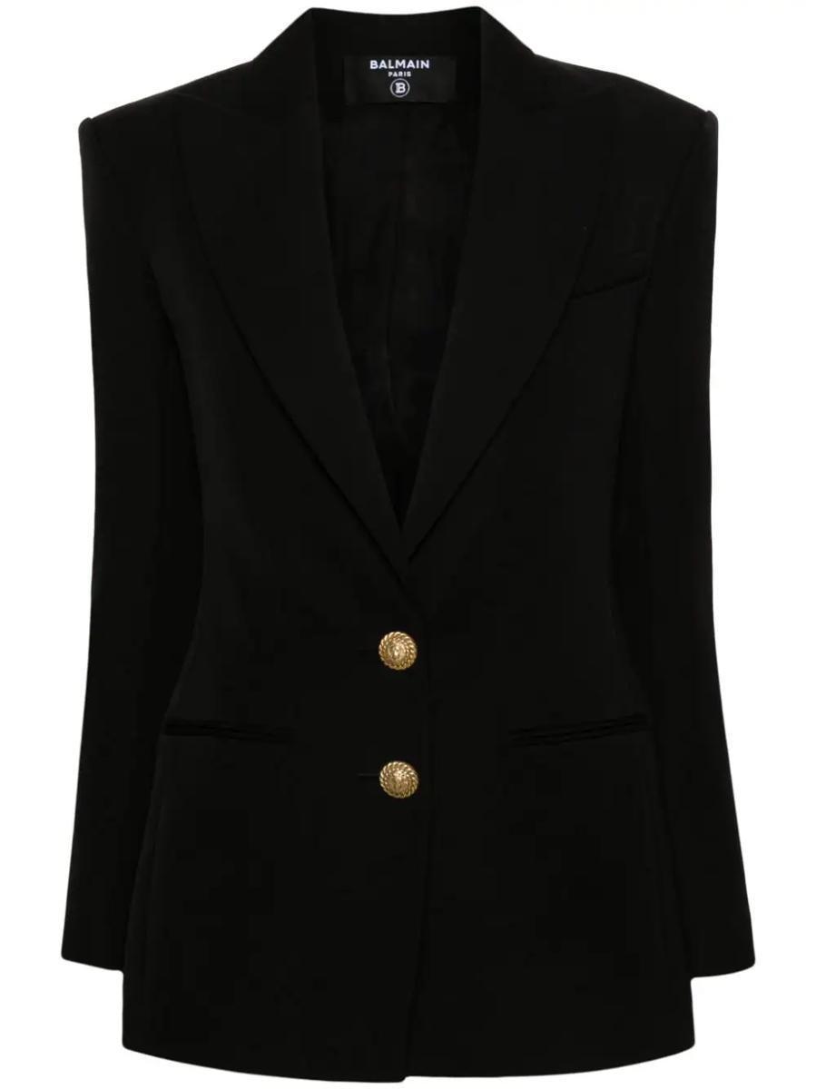 Black Crepe 2-button Jacket Product Image