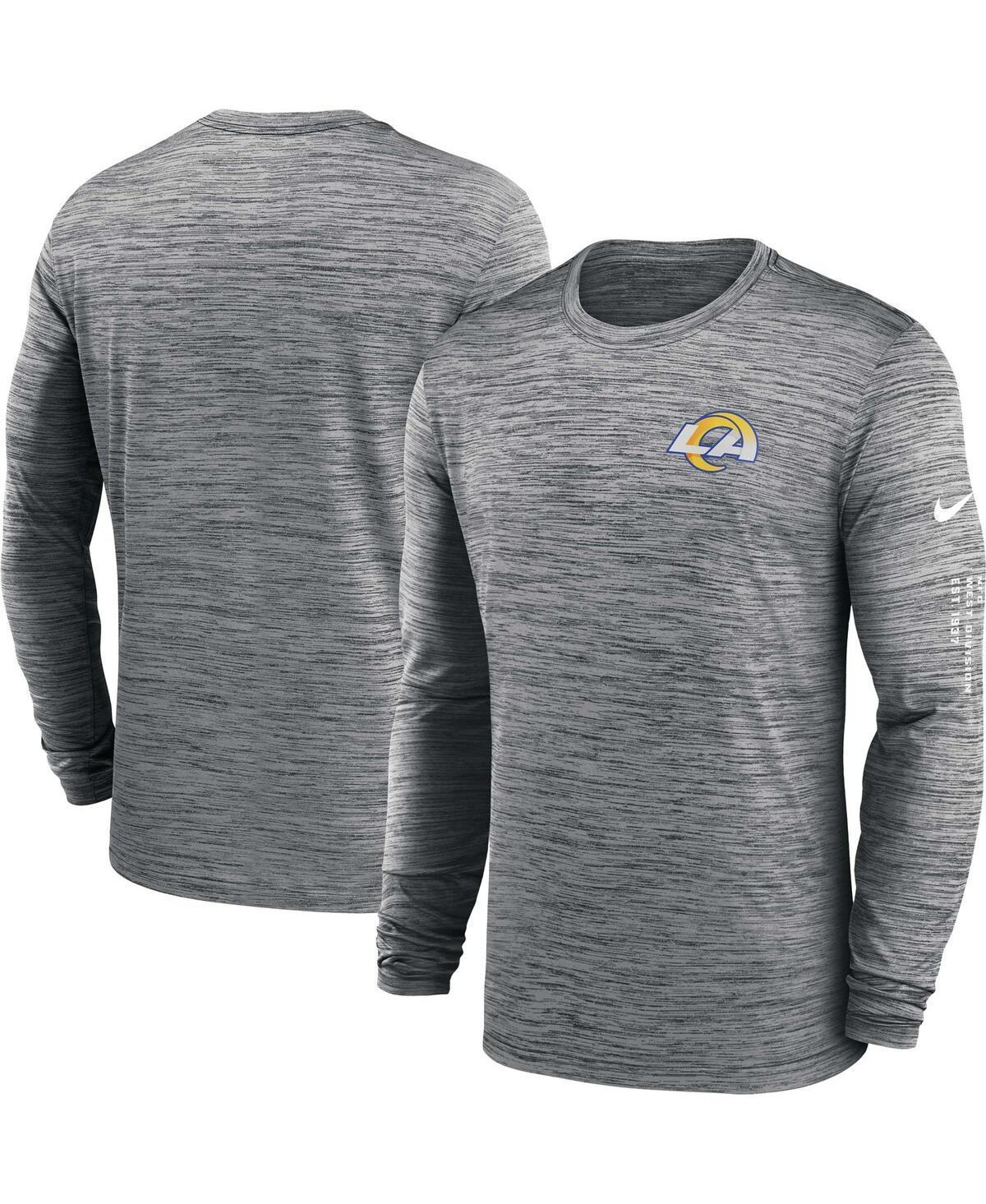 Mens Nike Gray Denver Broncos Sideline Team Velocity Performance Long Sleeve T-Shirt Grey Product Image