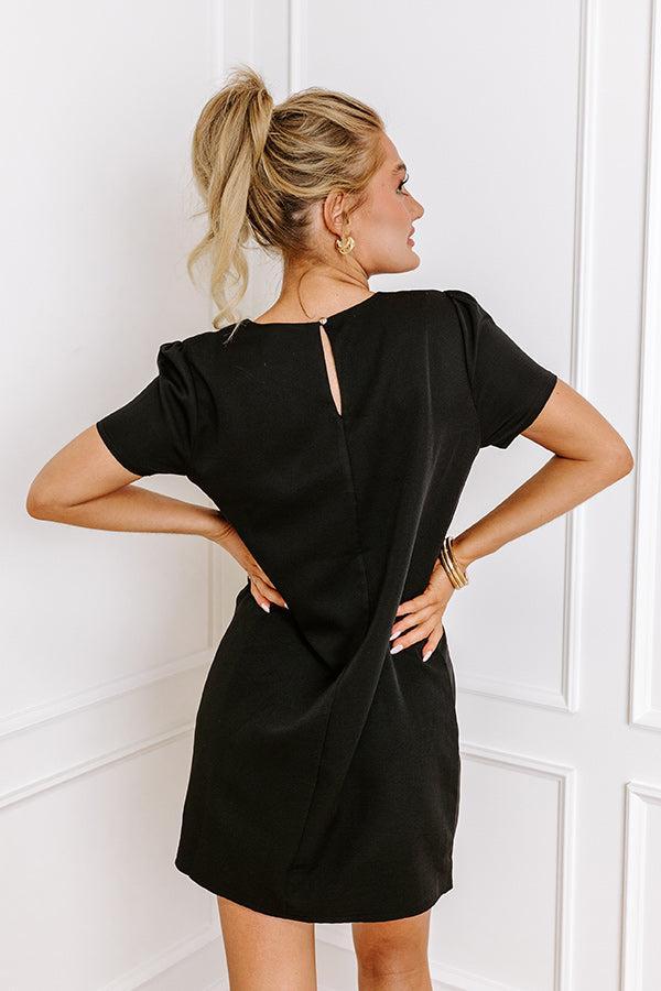 Sweetly Simple Mini Dress in Black Product Image