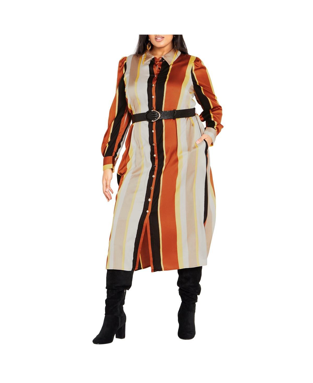 City Chic Womens Norah Print Dress Product Image