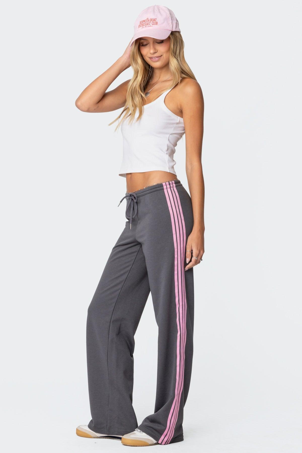 Averie Contrast Striped Sweatpants Product Image