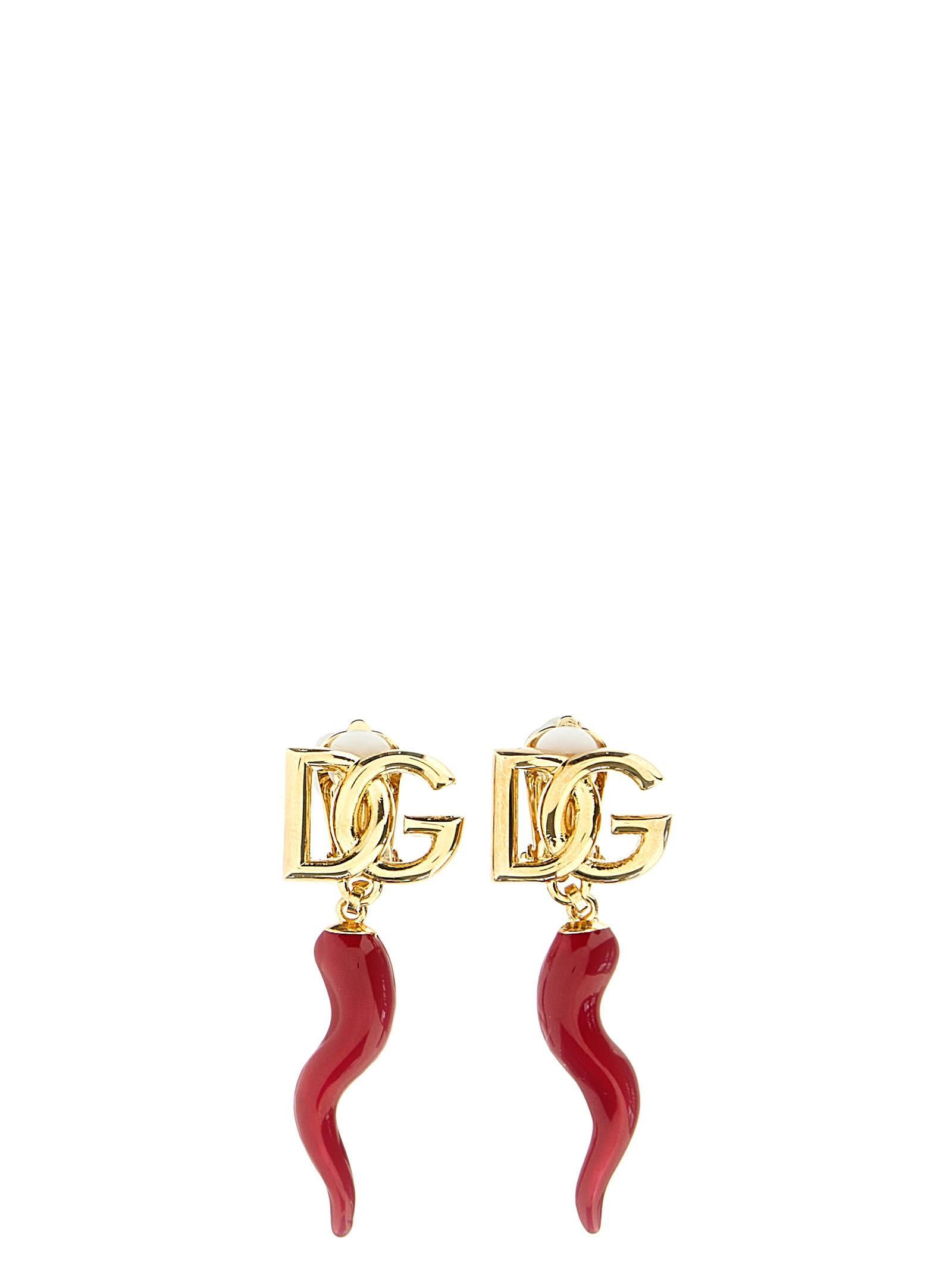 Creole Earring With Croissant In Gold Product Image