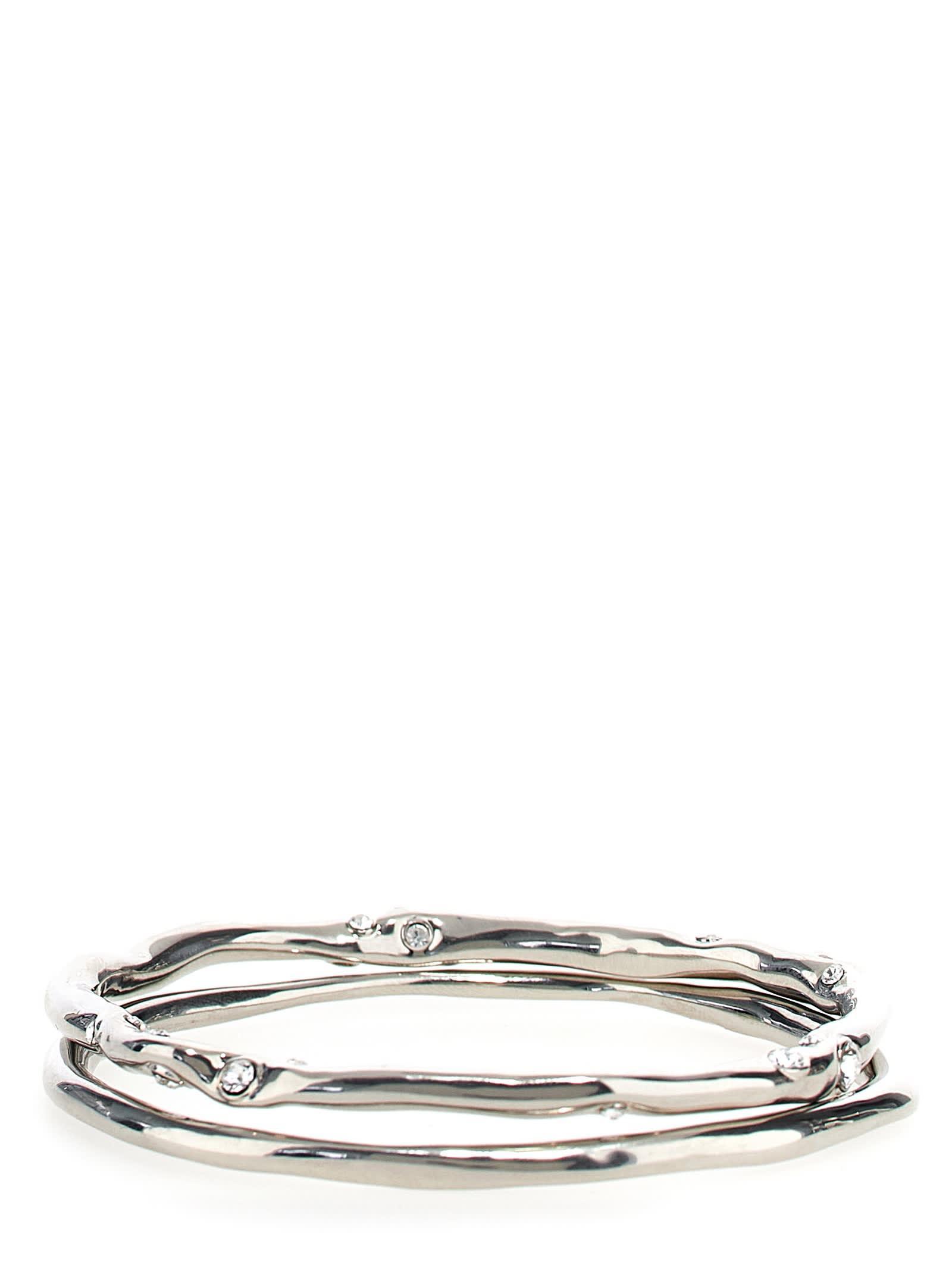 Embedded Bangles Bracelets In Silver Product Image