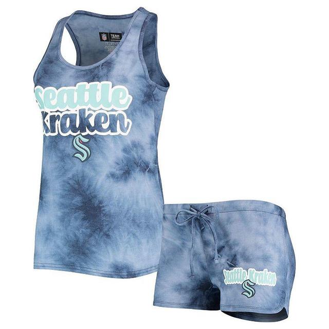 Womens Concepts Sport Deep Sea Blue Seattle Kraken Billboard Racerback Tank Top & Shorts Set Krk Blue Product Image