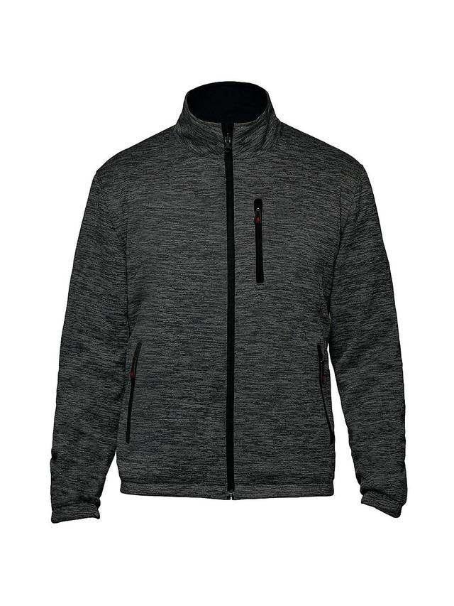 Mens Sheen Knit Fleece Jacket Product Image